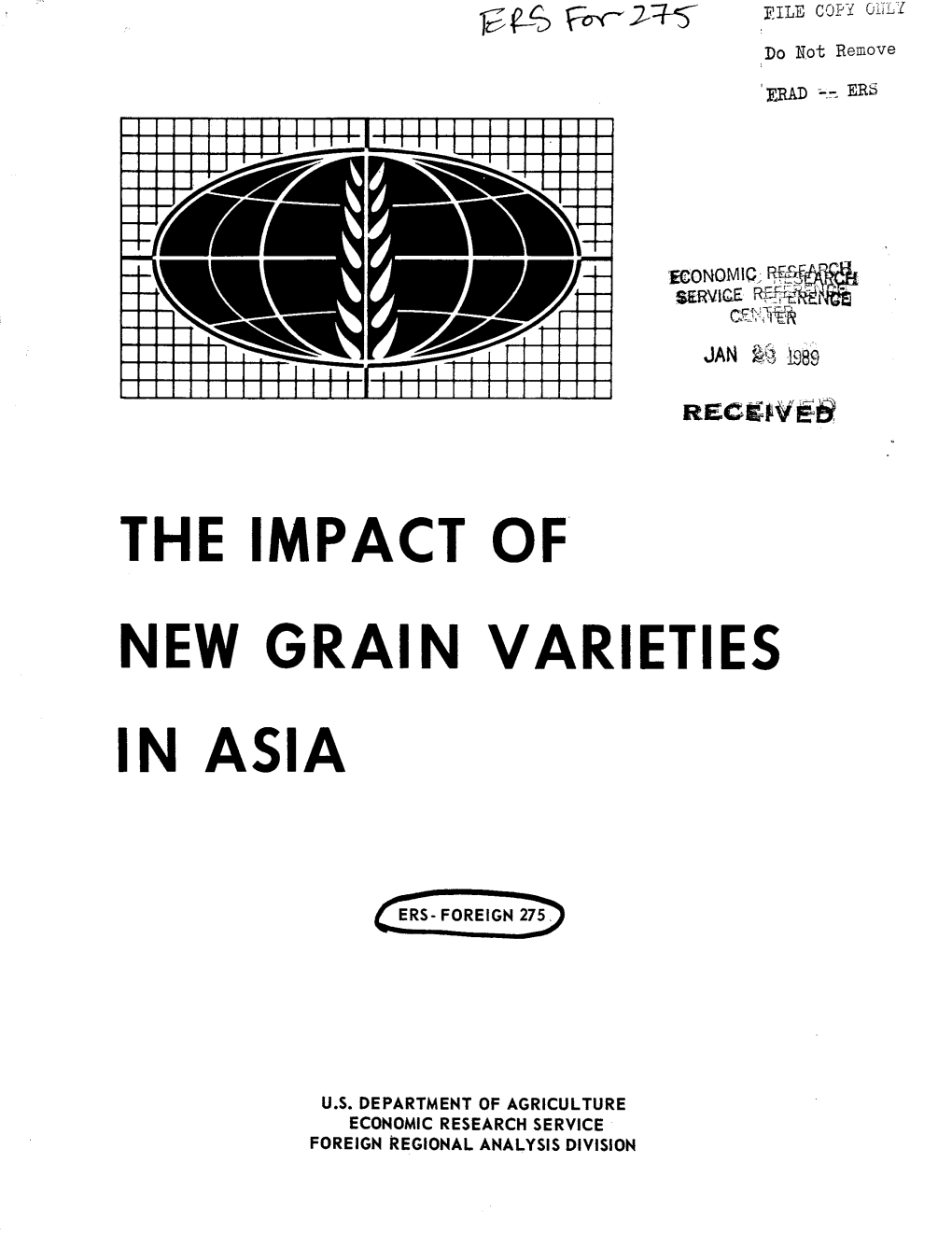 The Impact of New Grain Varieties in Asia