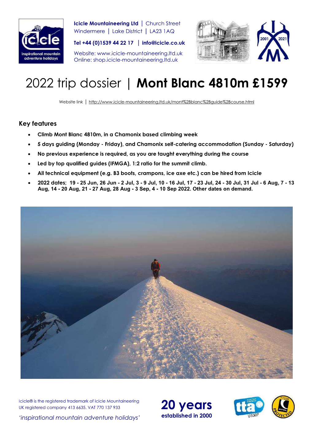 Mont Blanc 4810M £1499