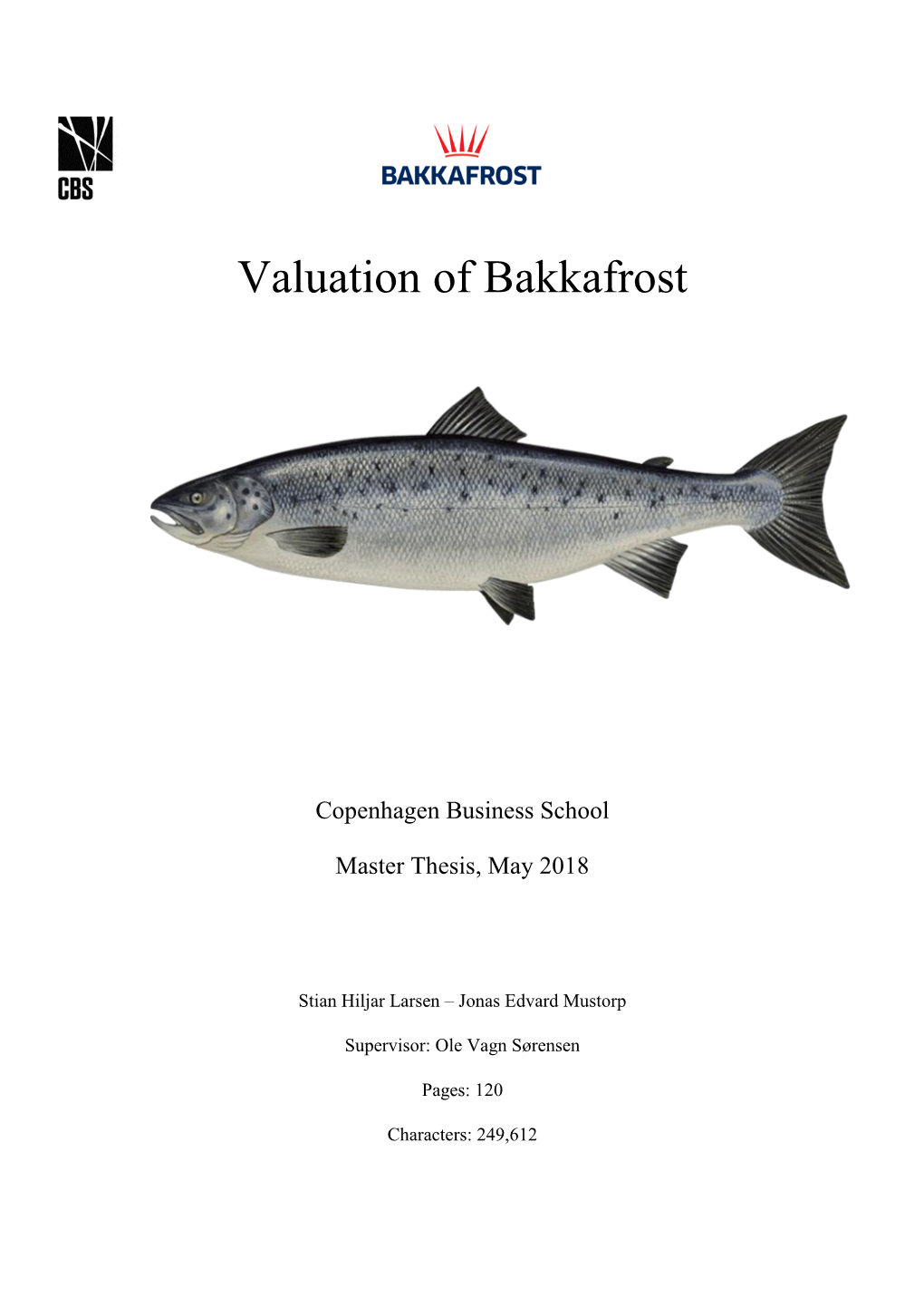 Valuation of Bakkafrost