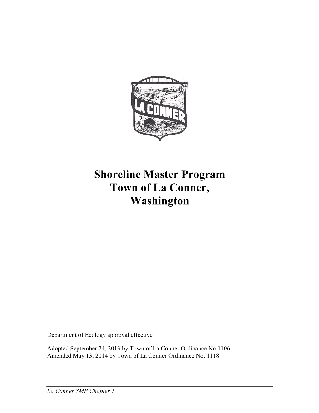 Shoreline Master Program Town of La Conner, Washington