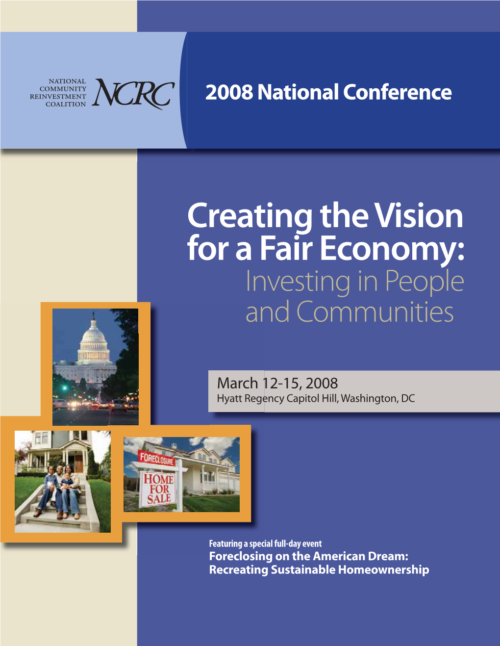Creating the Vision for a Fair Economy: Investing in People and Communities