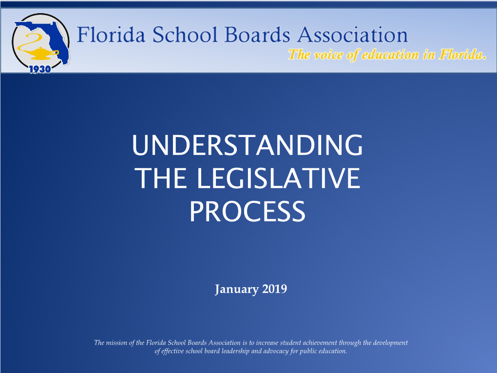 Understanding the Legislative Process