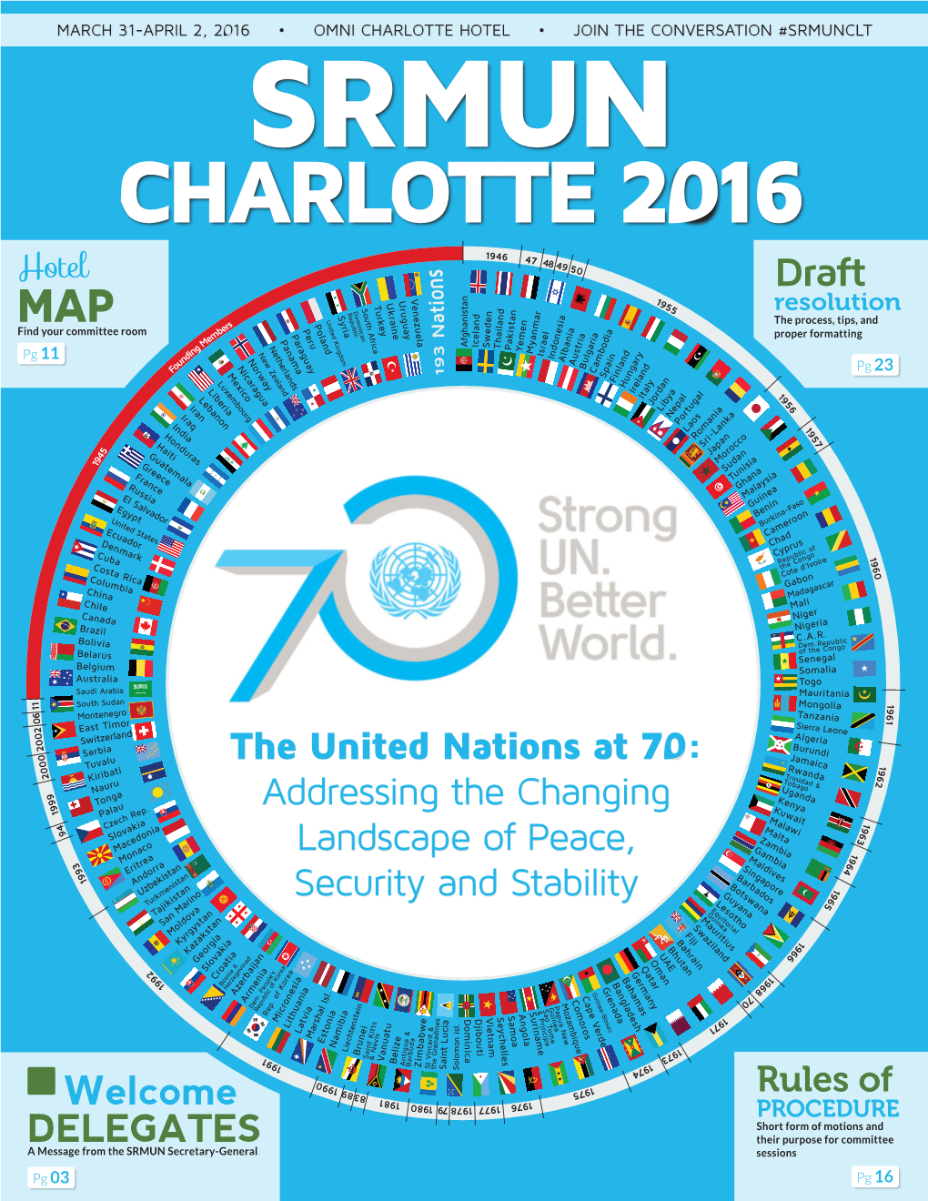 CHARLOTTE 2016 Hotel Draft Resolution MAP the Process, Tips, and Find Your Committee Room Proper Formatting Pg 11 Pg 23