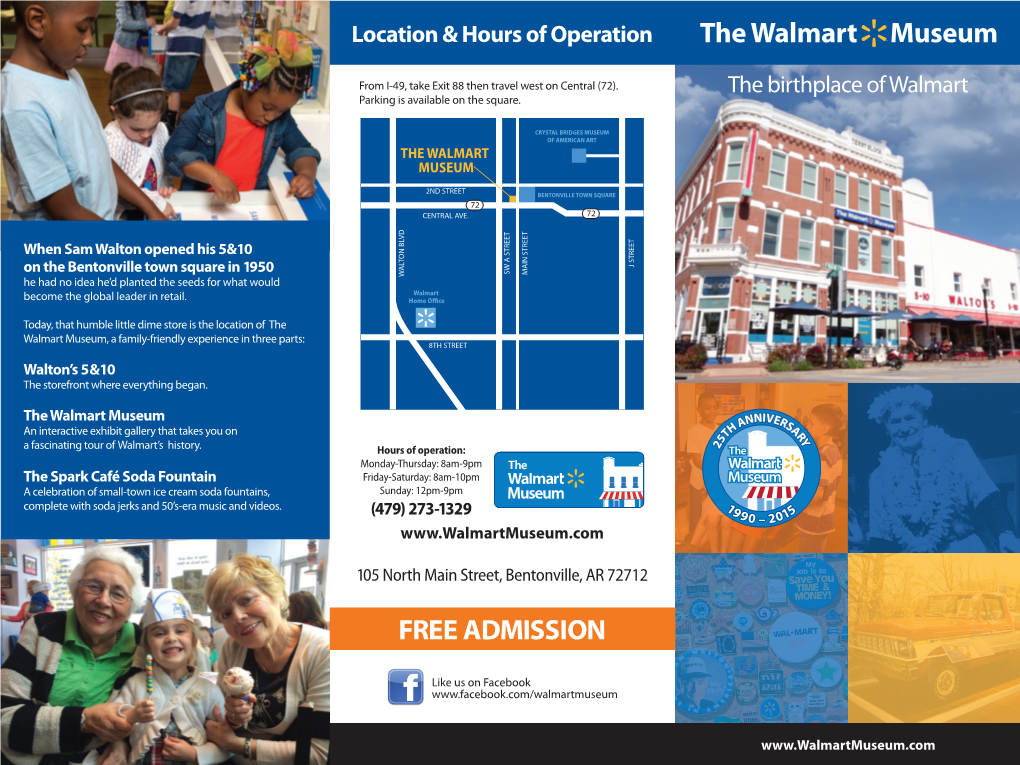 Walmart Museum Brochure 3Panelversion.Indd