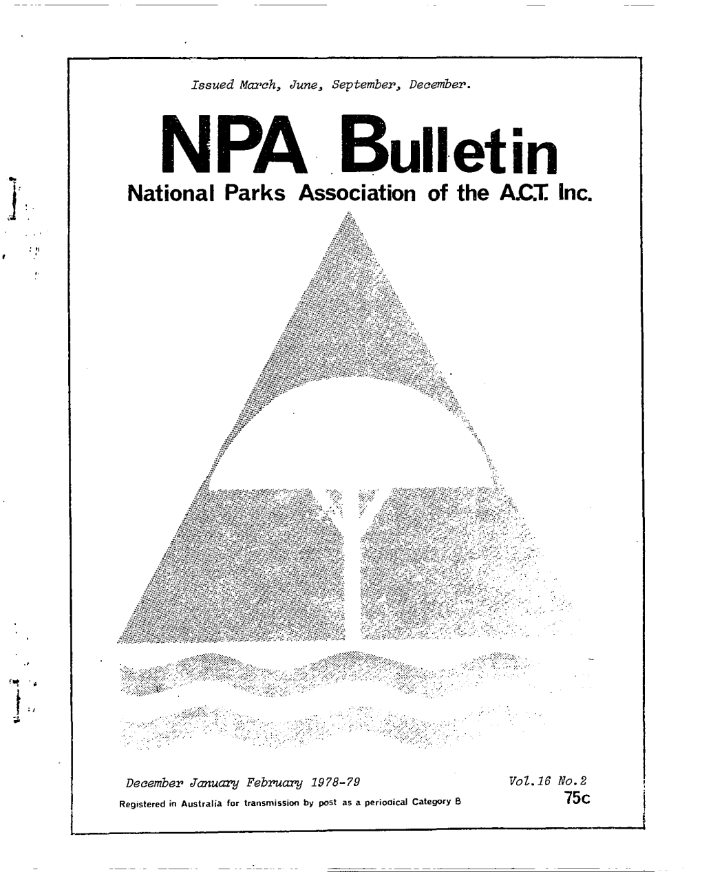 NPA Bulletin National Parks Association of the A£X Inc