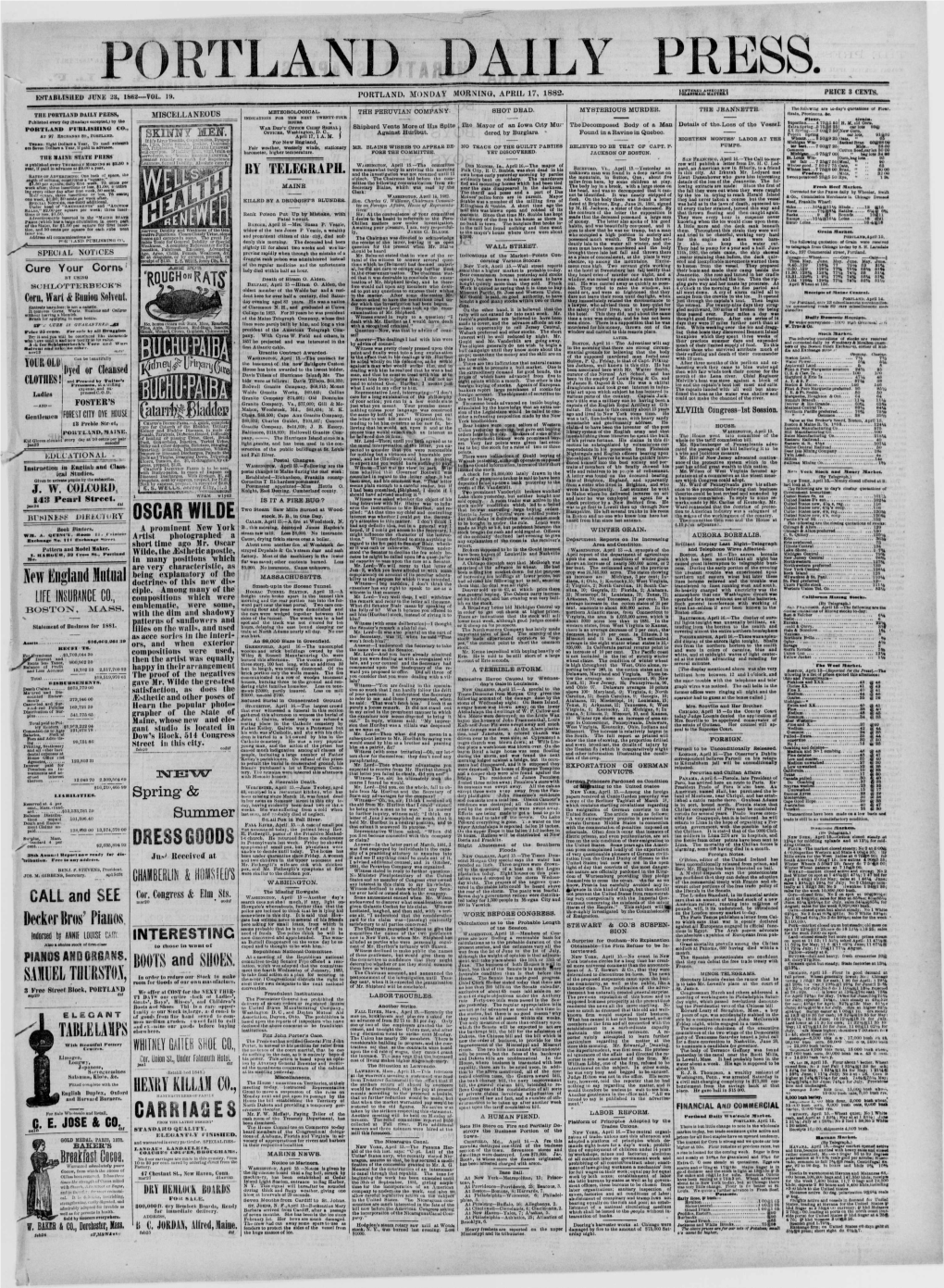 Portland Daily Press: April 17,1882