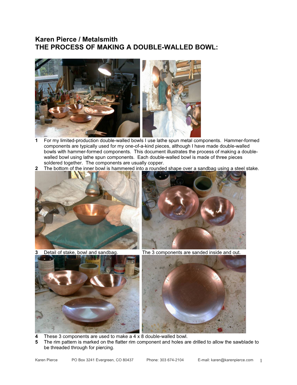 The Process of Making a Double-Walled Bowl