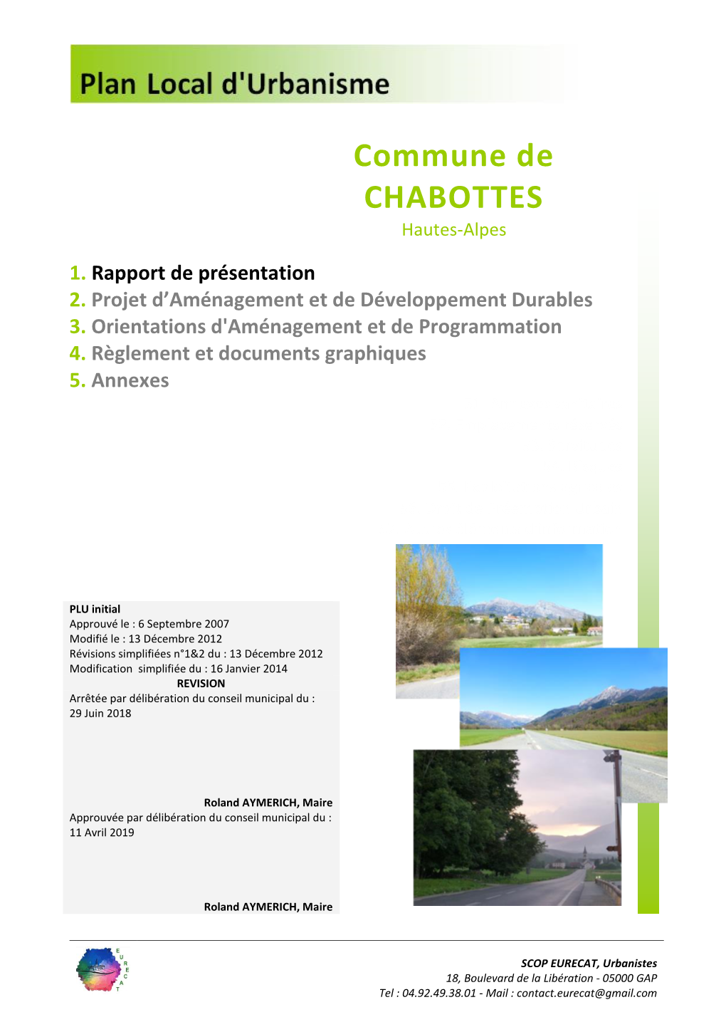 Commune De CHABOTTES