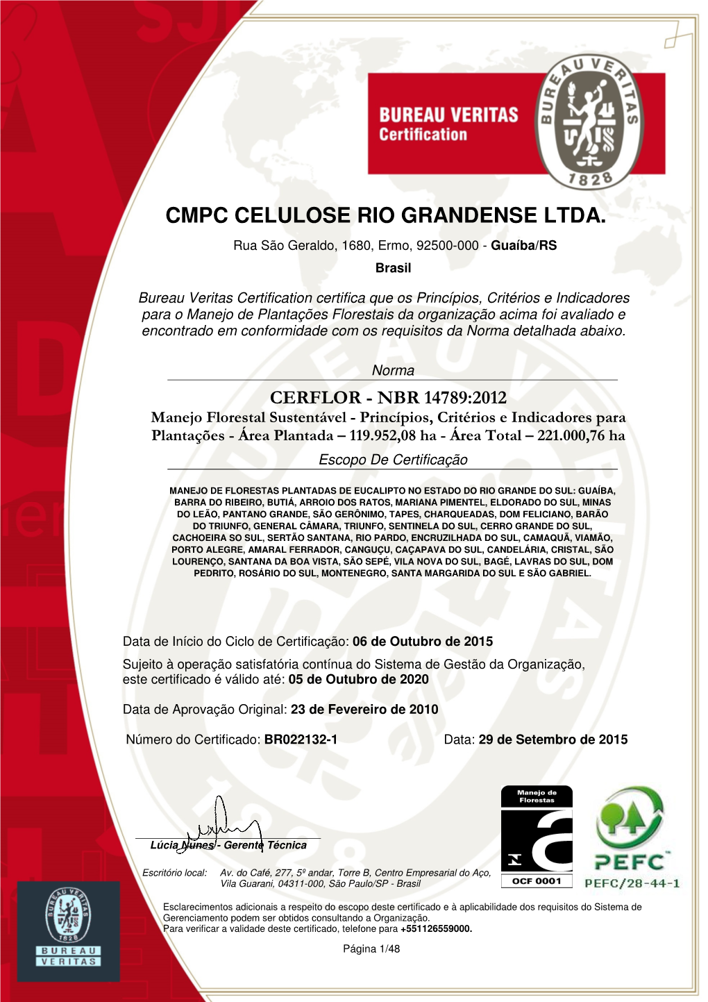 Cmpc Celulose Rio Grandense Ltda