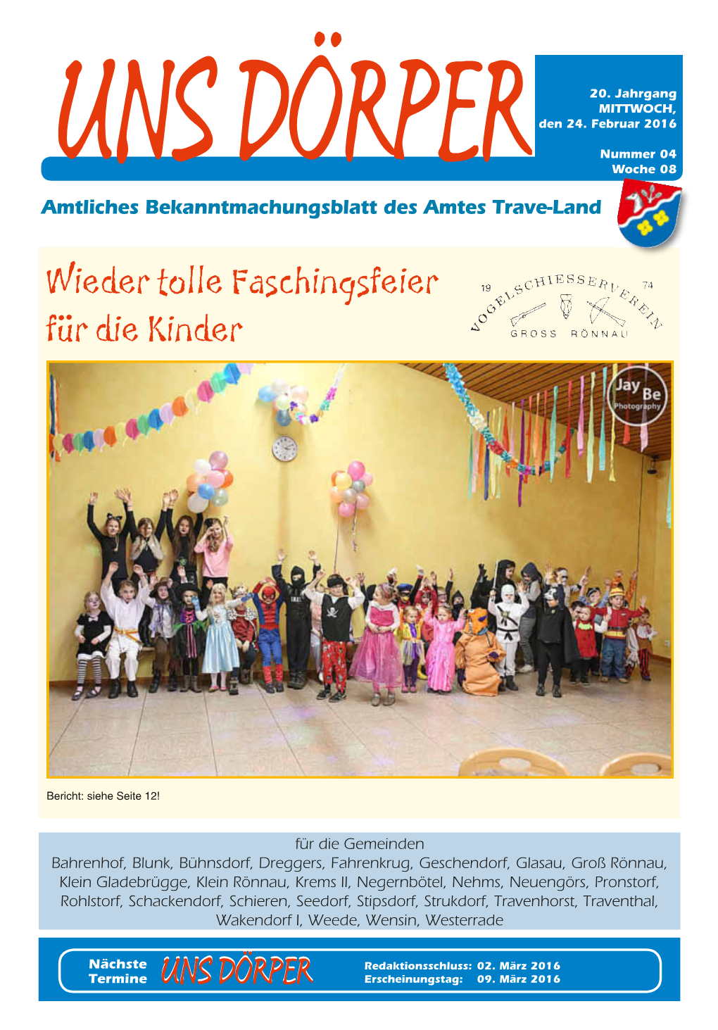 Wieder Tolle Faschingsfeier Für Die Kinder