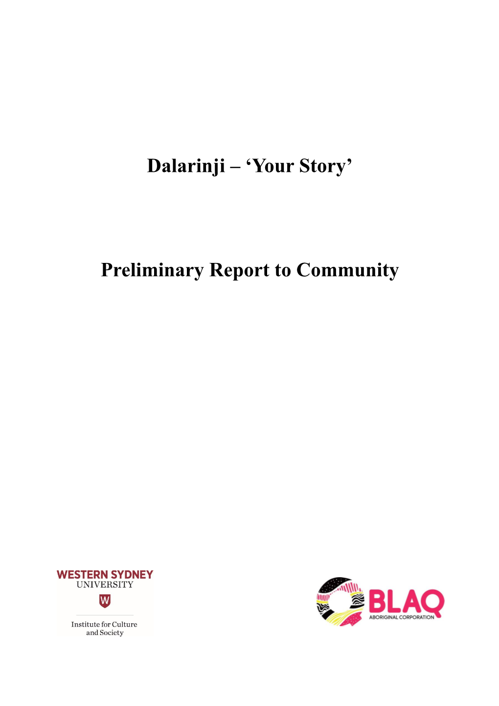 Dalarinji – ‘Your Story’