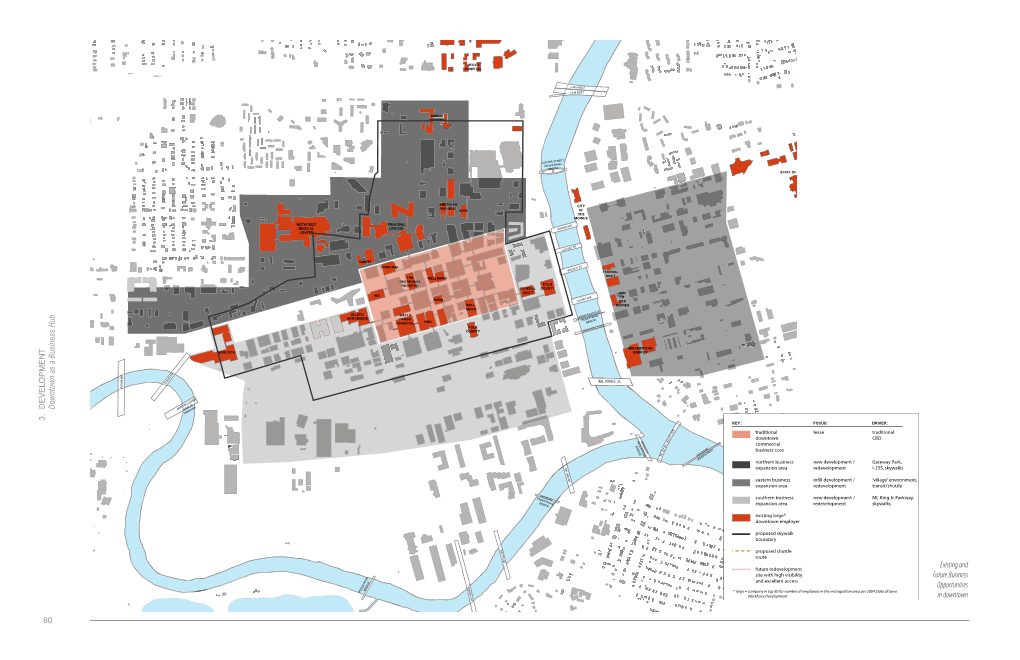 3. DEVELOPMENT Downtown As a Business Hub 80 Existing And