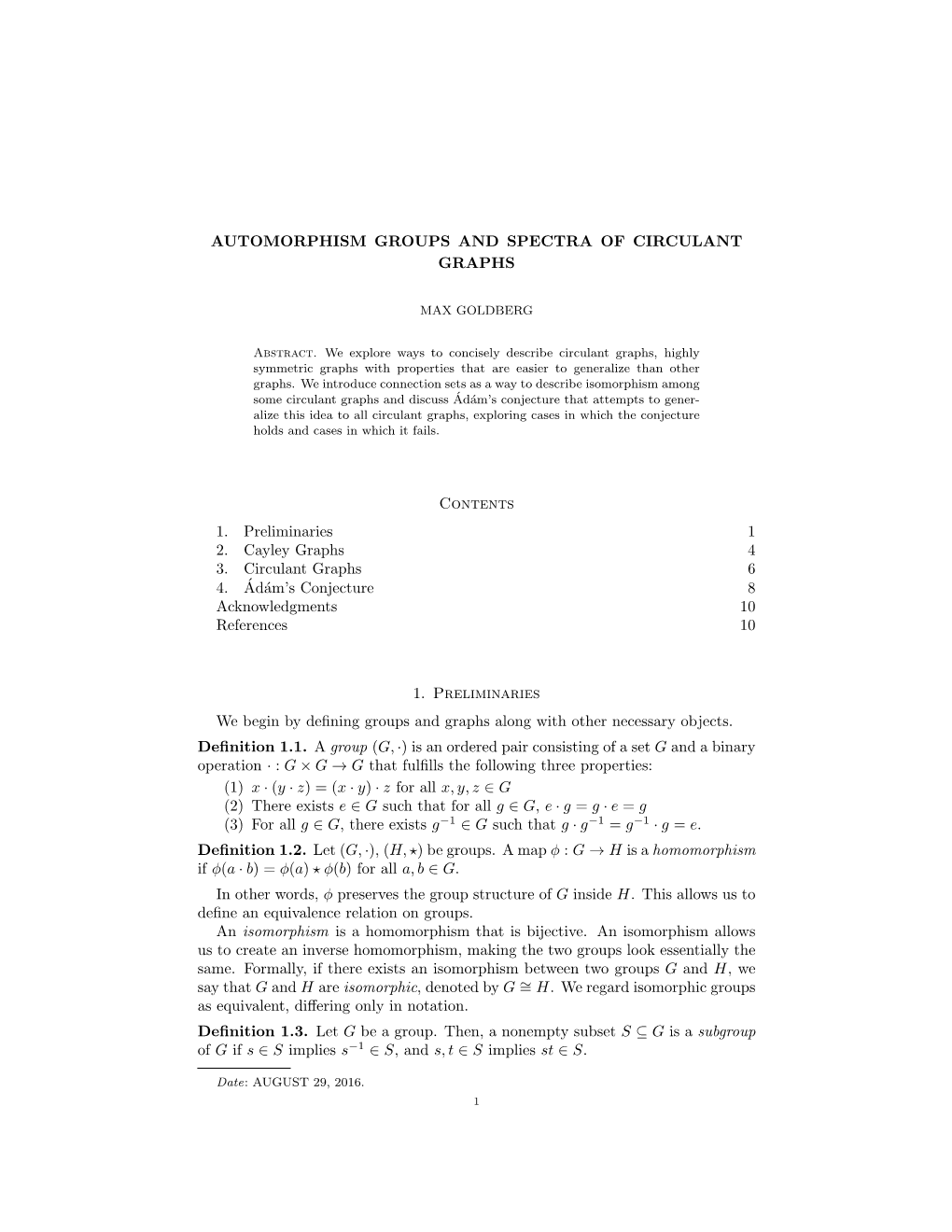 Automorphism Groups and Spectra of Circulant Graphs