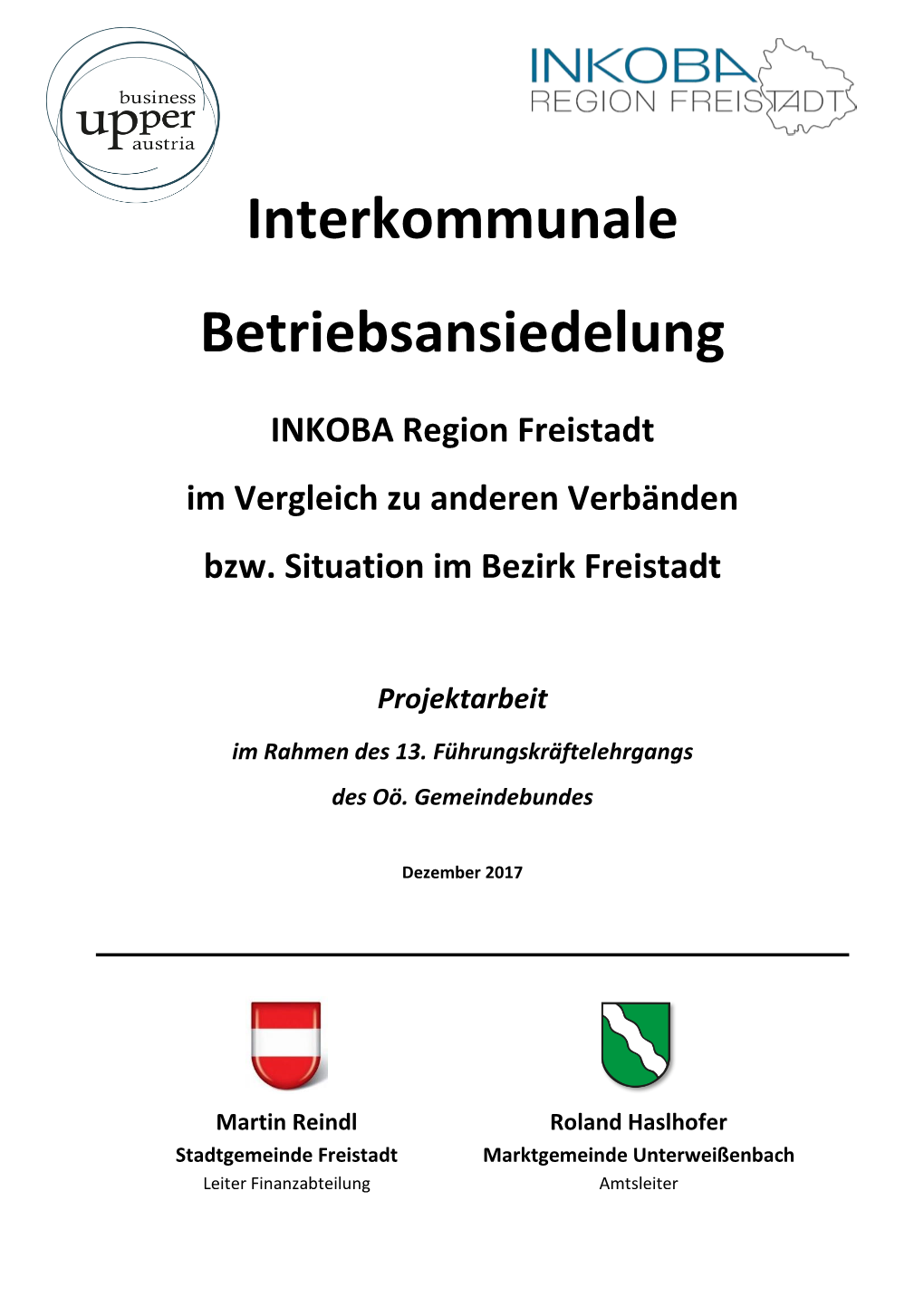 Interkommunale Betriebsansiedelung