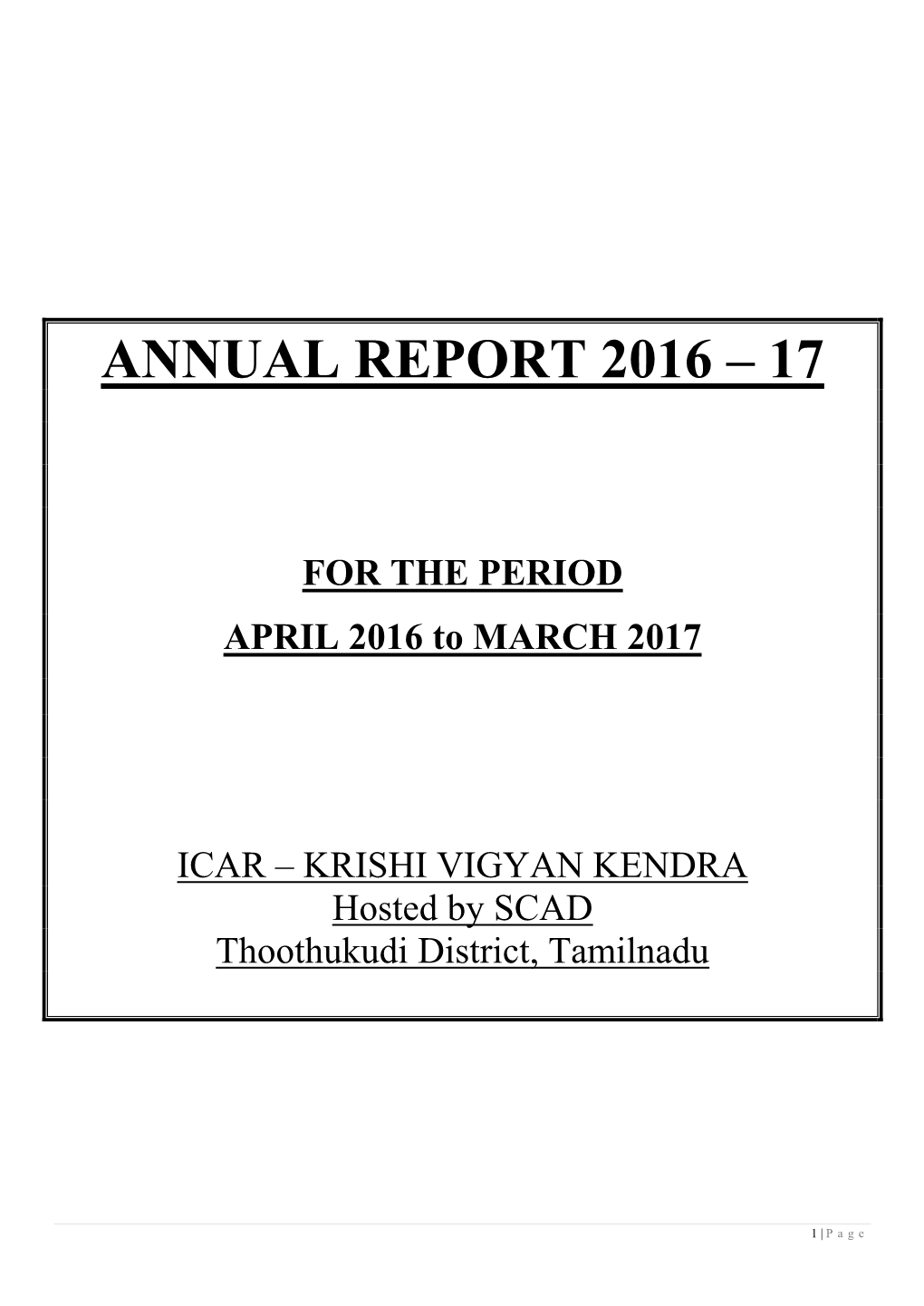 Revised Proforma for Annual Report