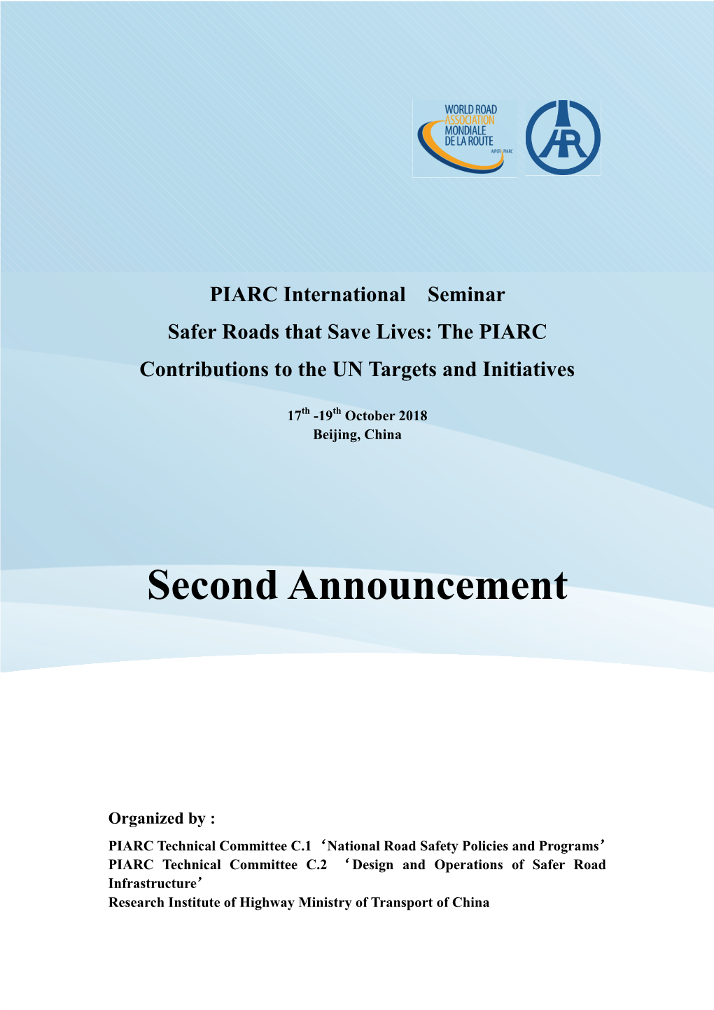 PIARC International Seminar: Risk and Emergency Management For