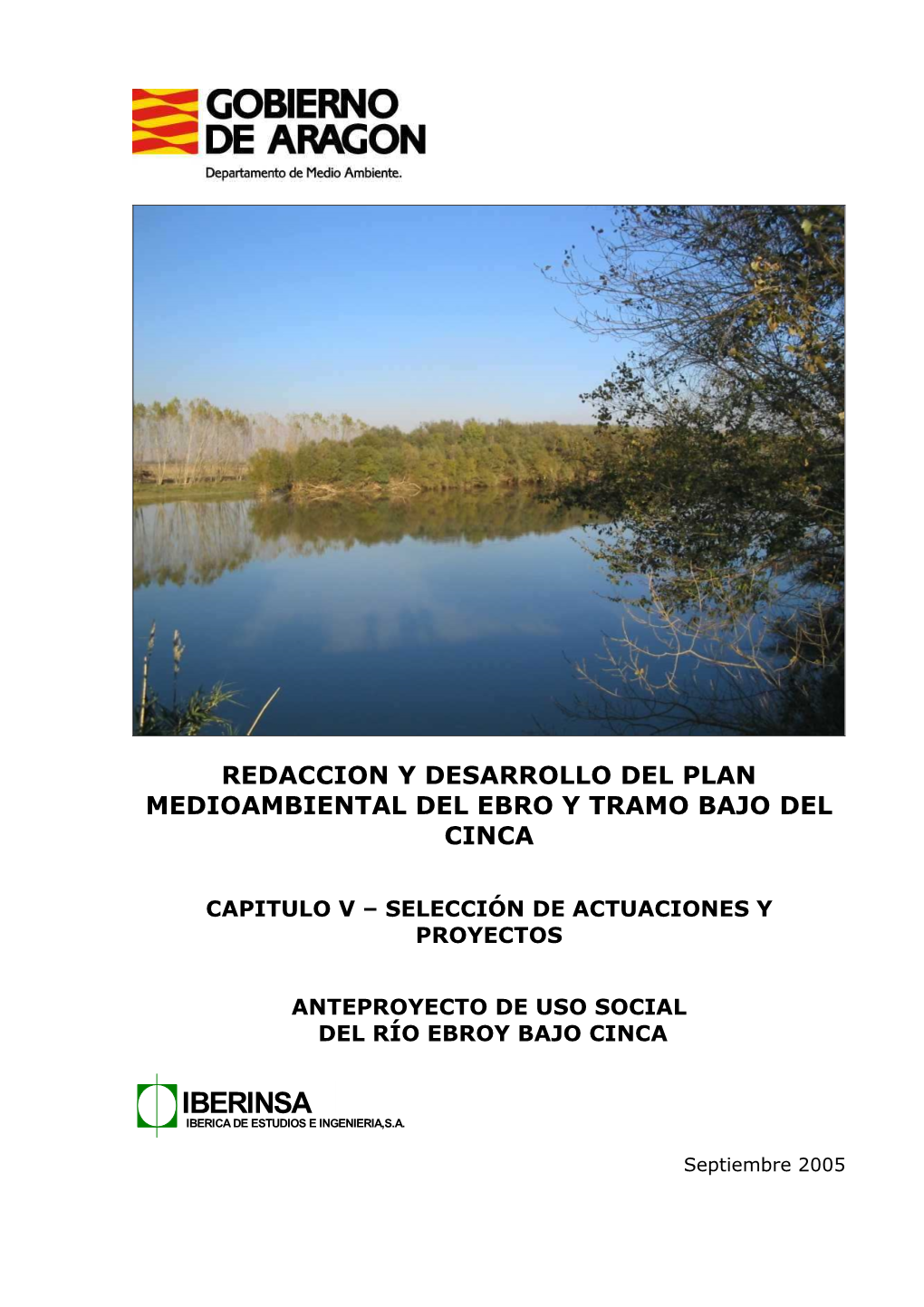 Plan Medioambiental Del Ebro. Tomo