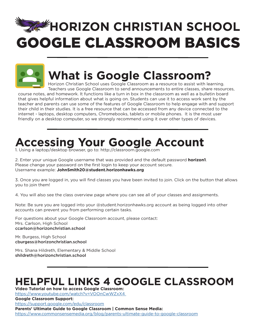 Google Classroom Basics