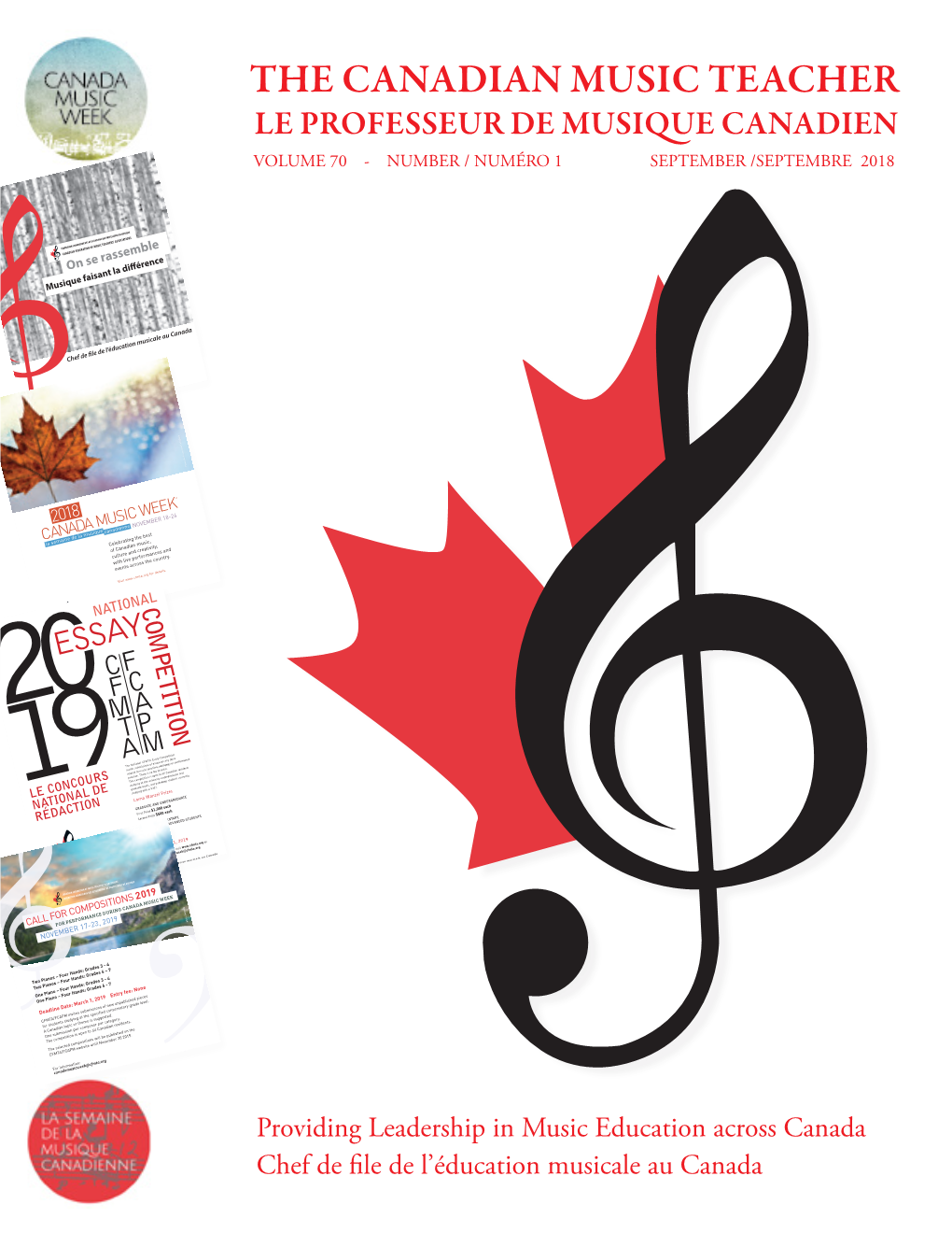 The Canadian Music Teacher Le Professeur De Musique Canadien Volume 70 - Number / Numéro 1 September /Septembre 2018