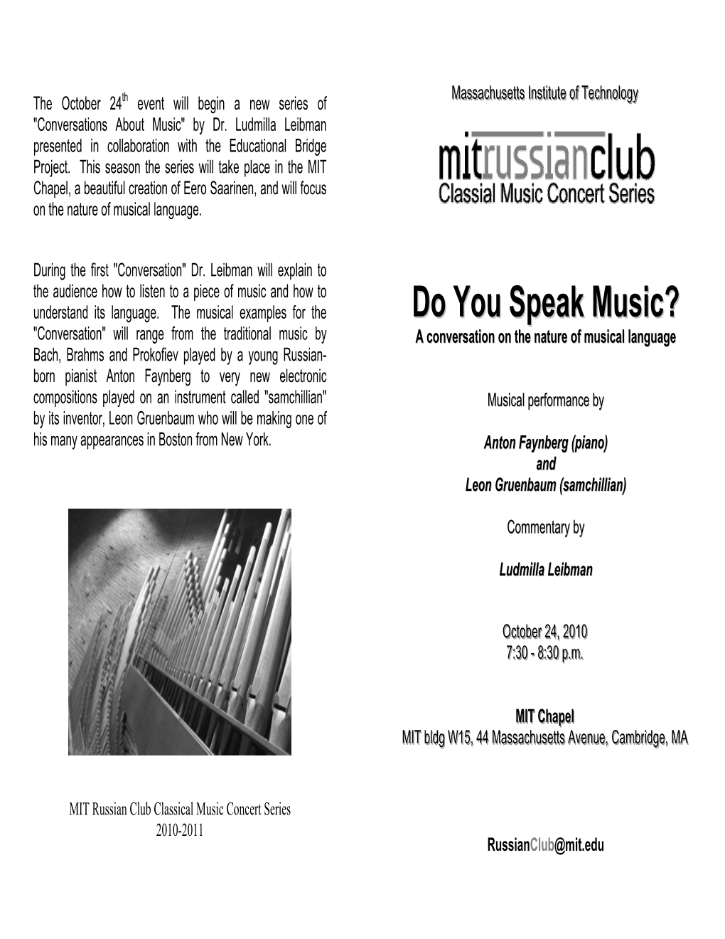 Do You Speak Music?