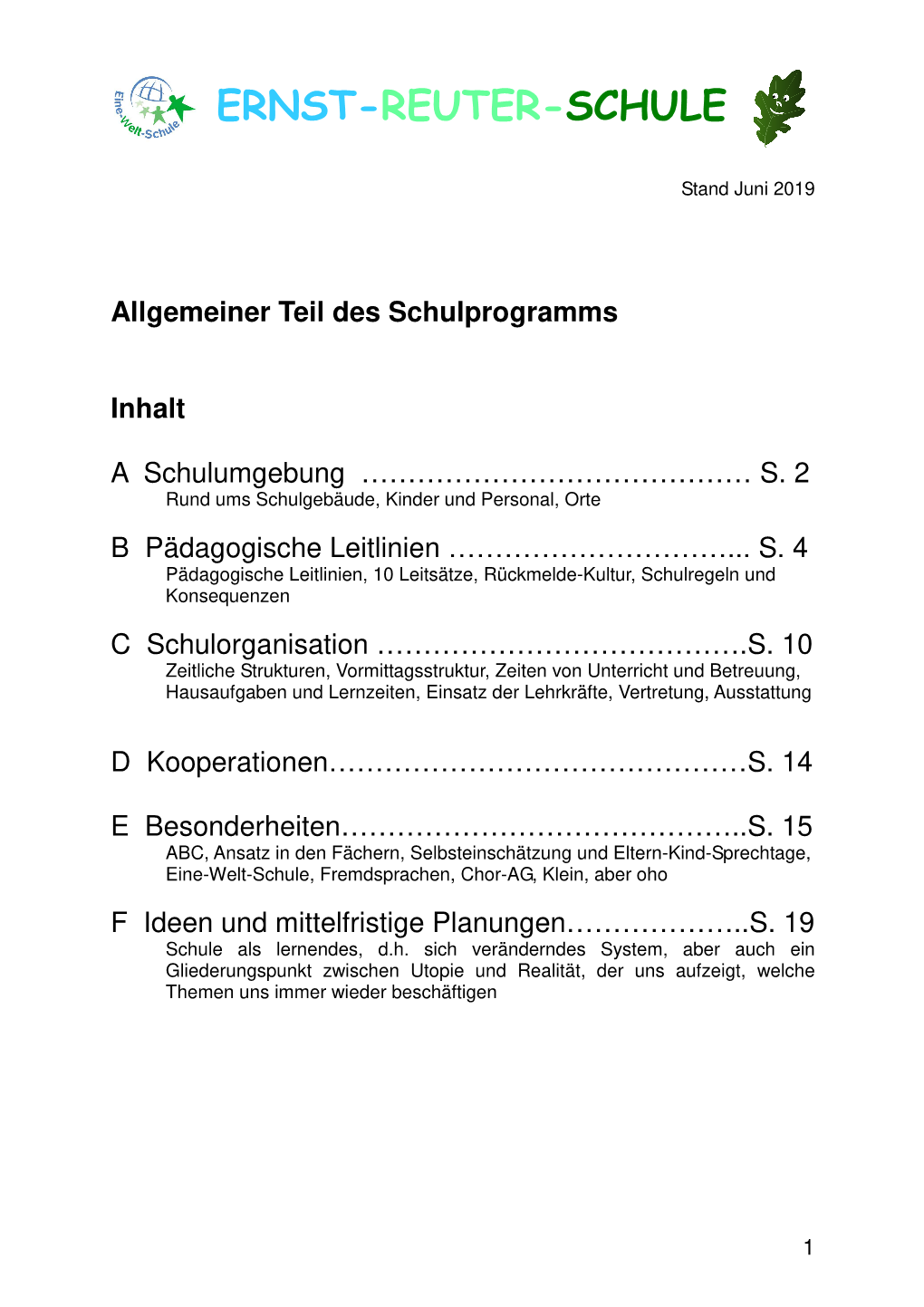 2 Allgemeiner Teil Stand Juni 2019