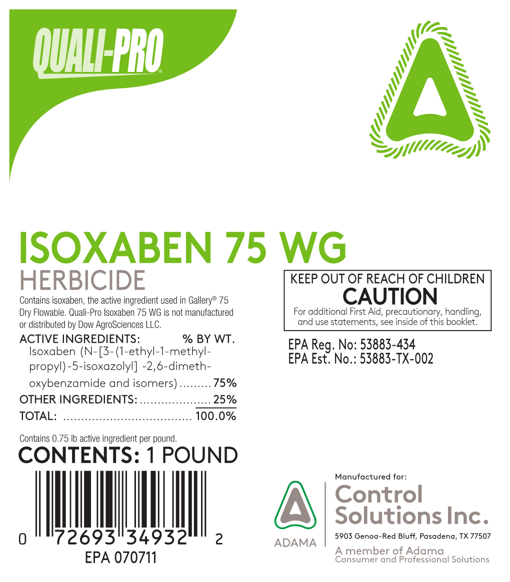 ISOXABEN 75 WG HERBICIDE KEEP out of REACH of CHILDREN Contains Isoxaben, the Active Ingredient Used in Gallery® 75 CAUTION Dry Flowable