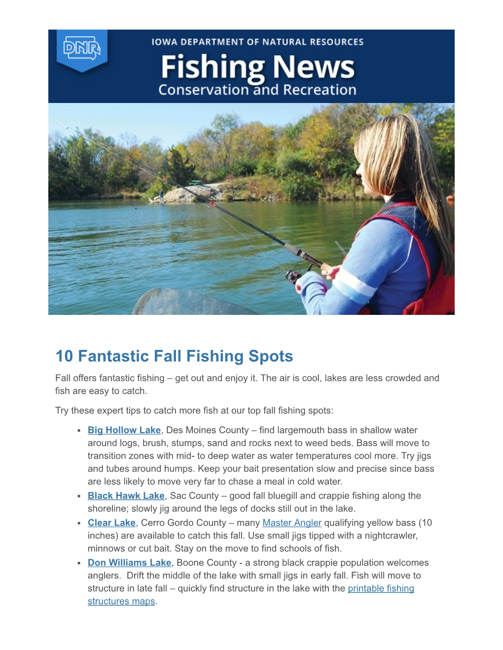 10 Fantastic Fall Fishing Spots Fall Offers Fantastic Fishing – Get out and Enjoy It