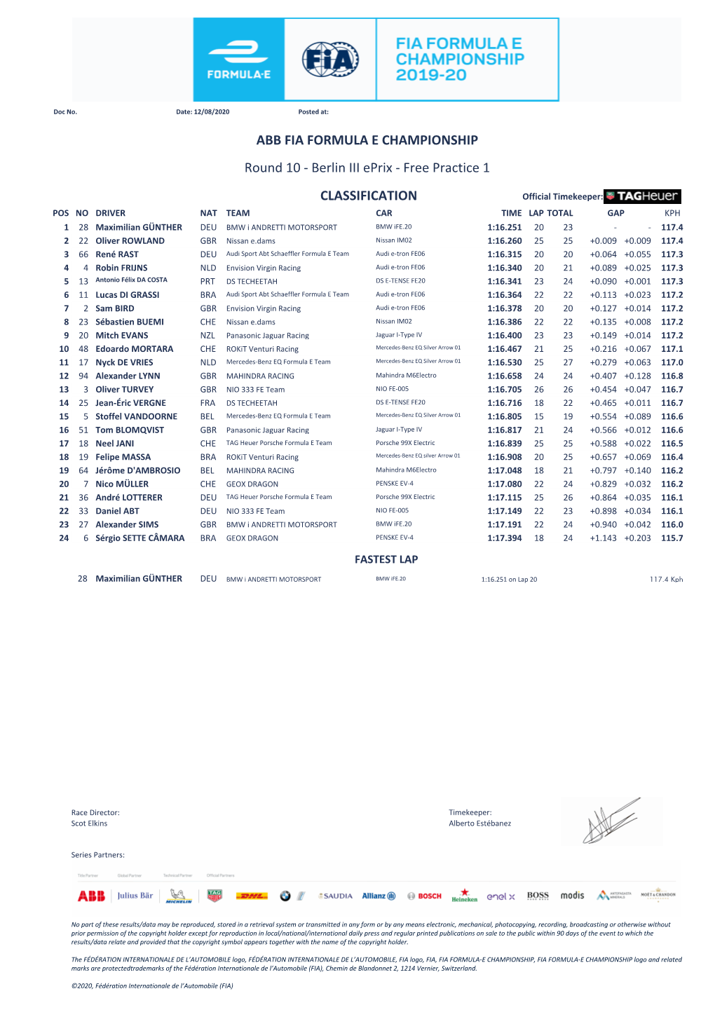 CLASSIFICATION Round 10