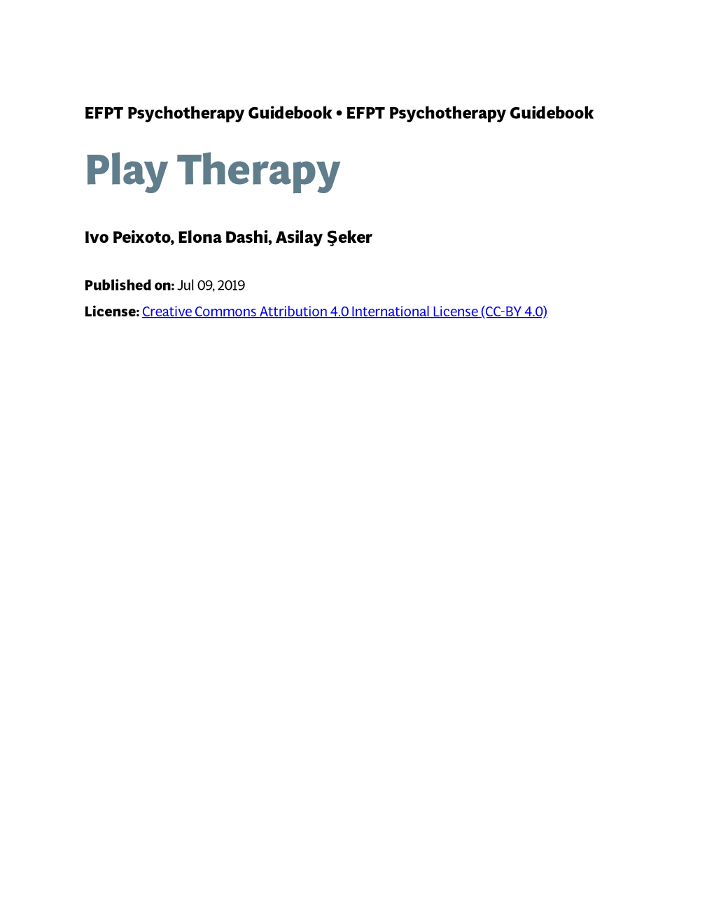 Play Therapy