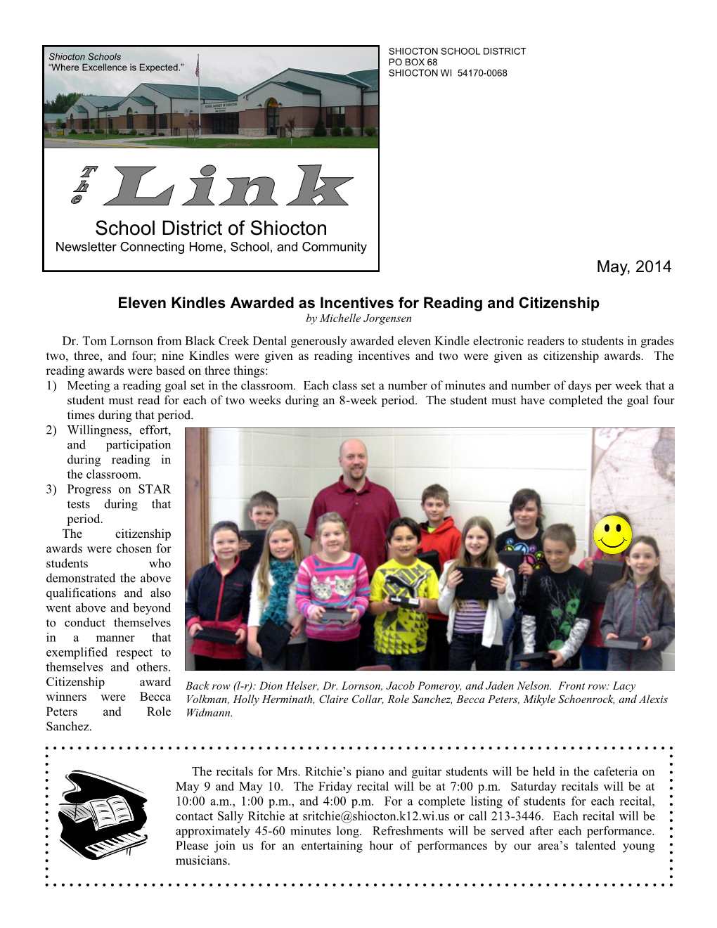 May 2014 Volume 9, Issue 9