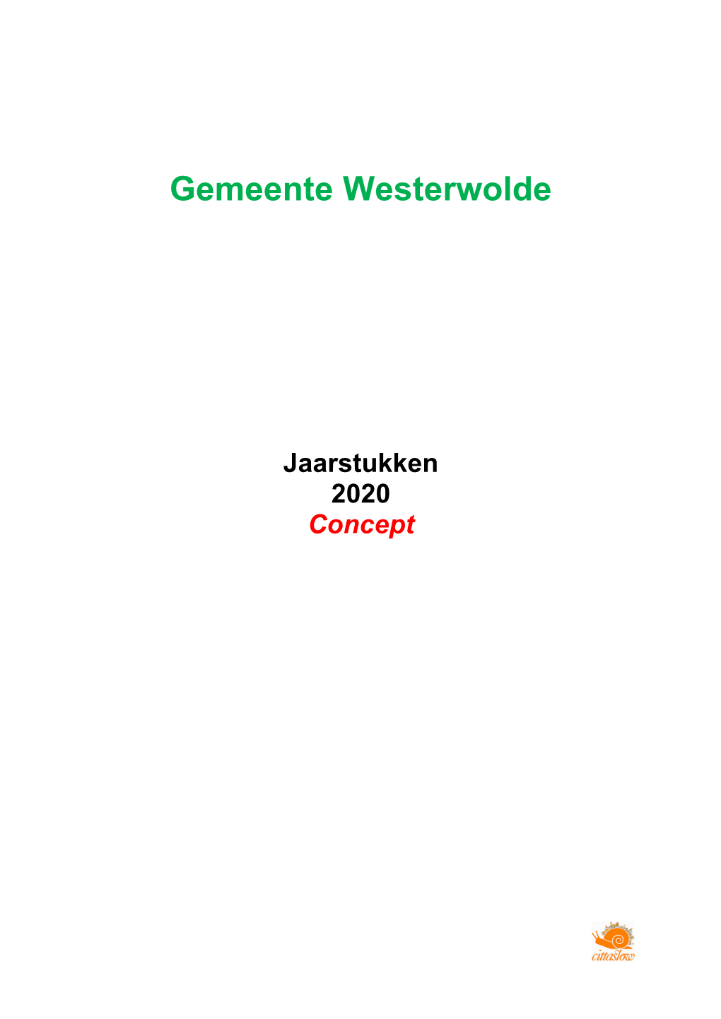 Jaarstukken 2020 Concept