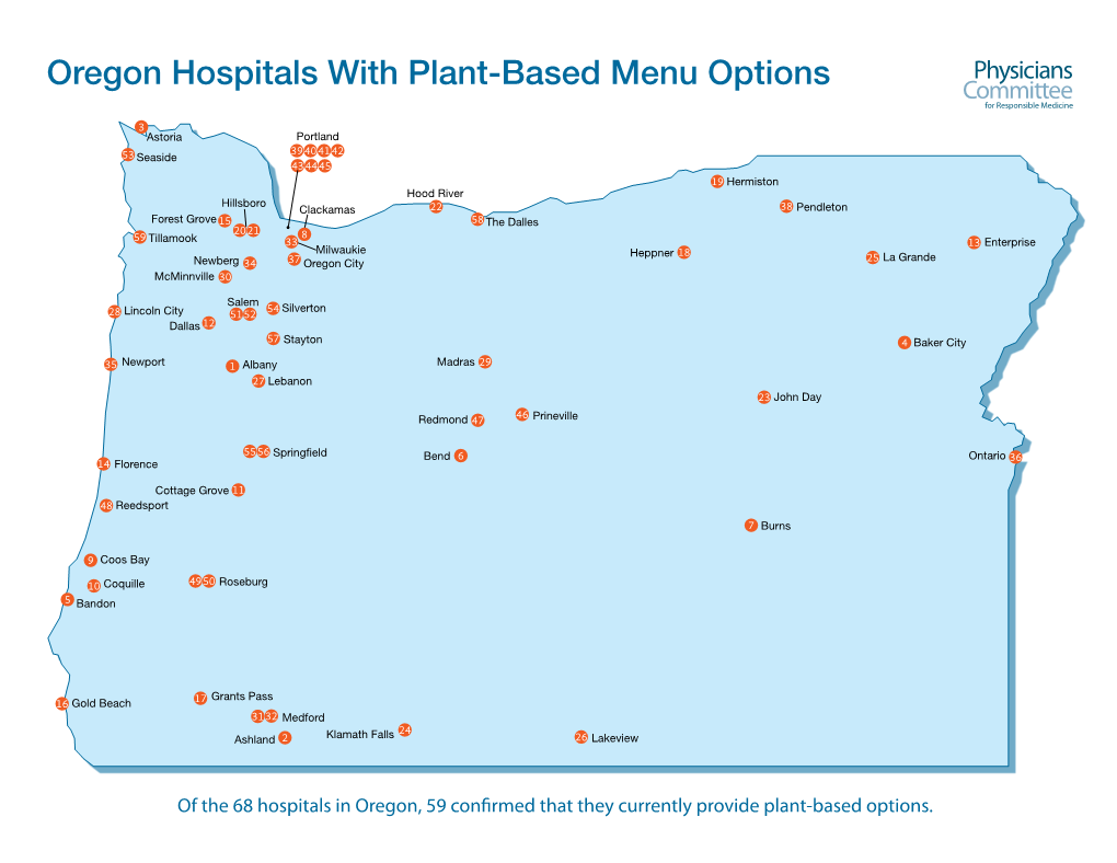 Oregon Hospitals with Plant-Based Menu Options