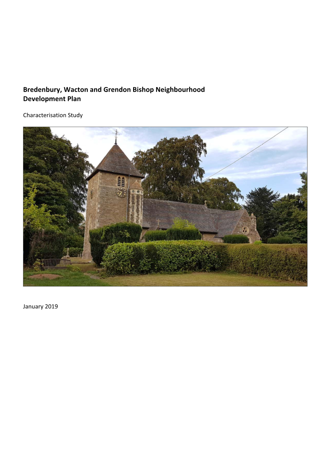 Bredenbury, Wacton and Grendon Bishop Neighbourhood Development Plan