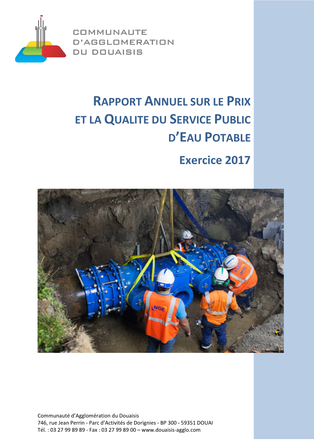 Rapport Annuel Sur Le Prix Et La Qualite Du Service Public D’Eau Potable
