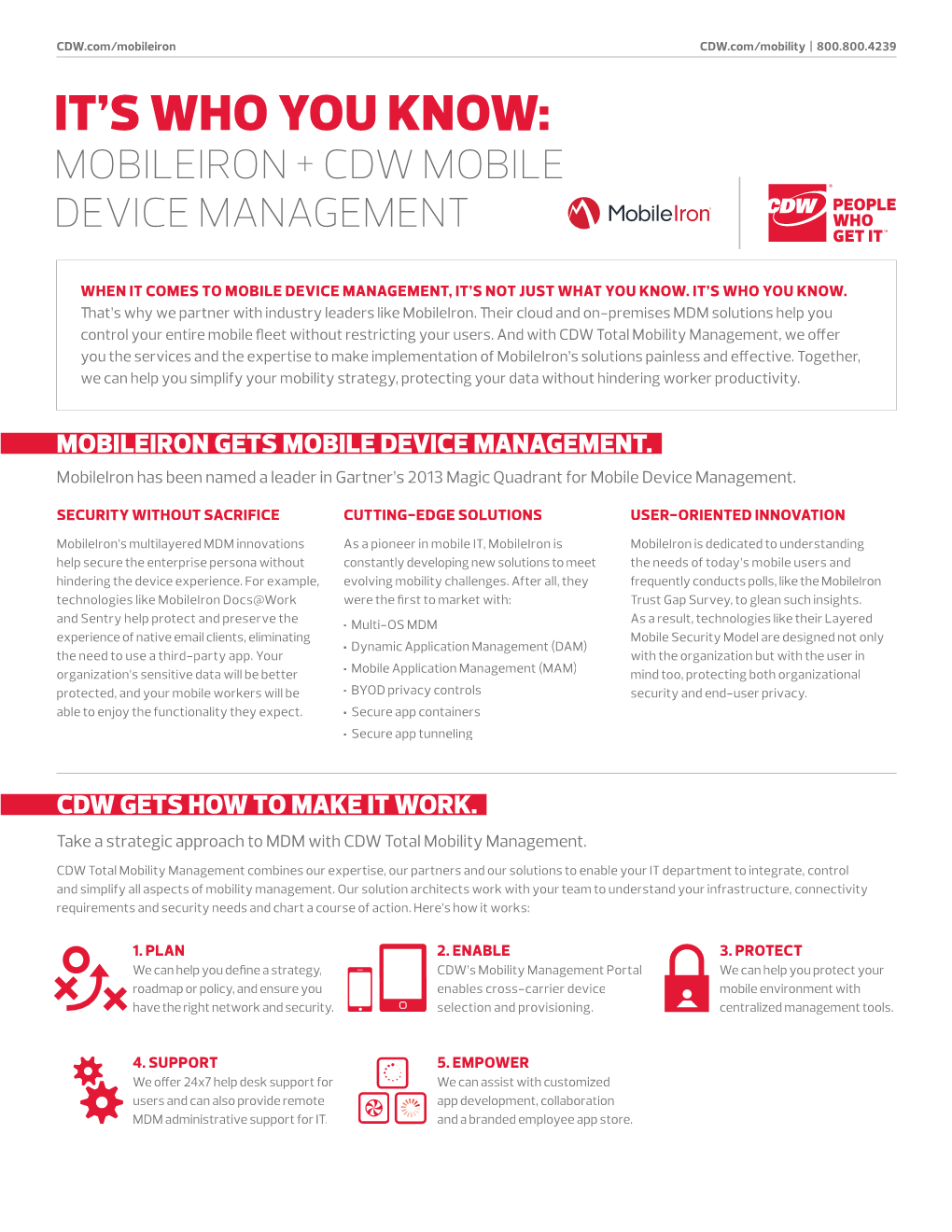 CDW Mobileiron Mobility Partner Practice