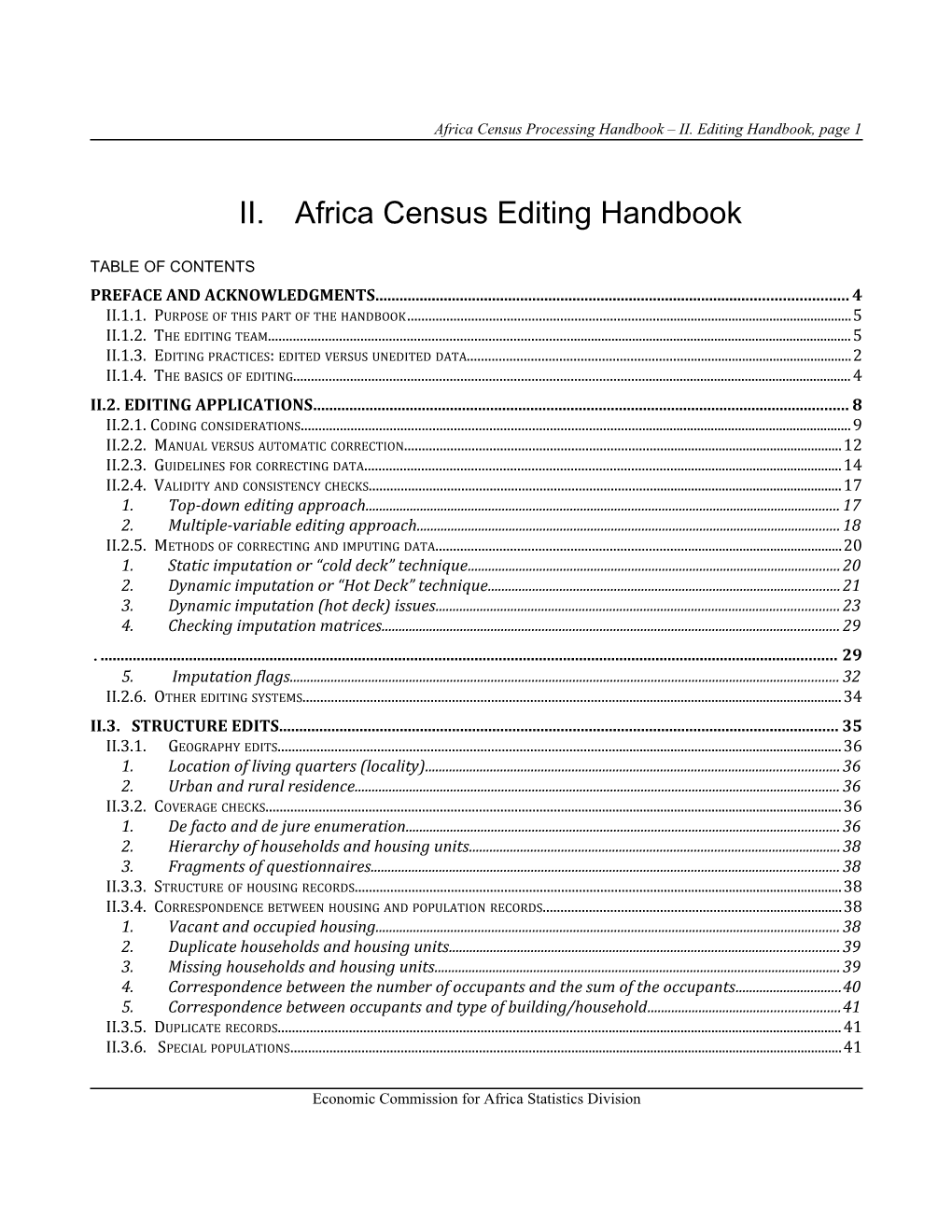 Africa Census Processing Handbook II. Editing Handbook, Page 38