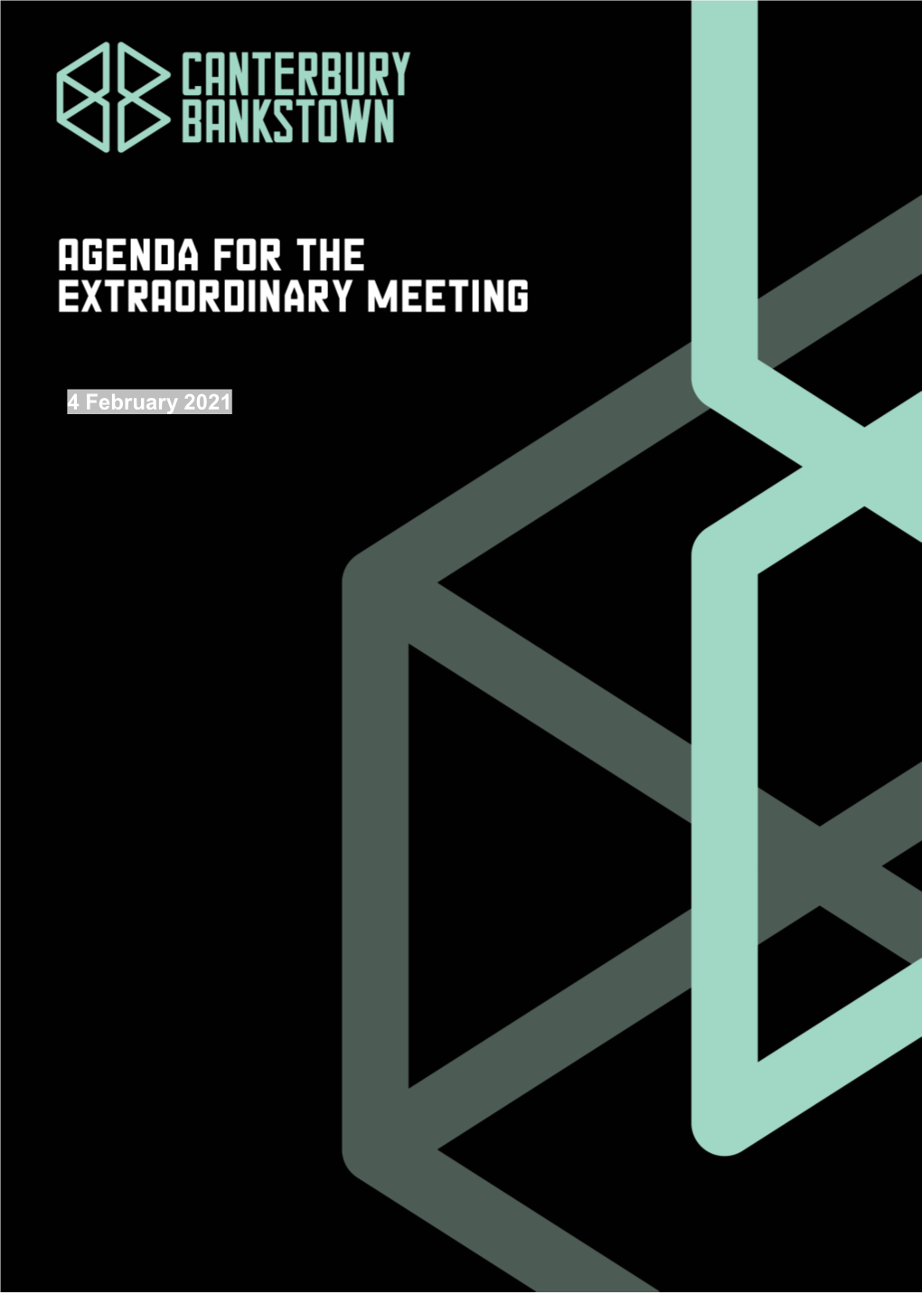 Agenda of Extraordinary Meeting of Council
