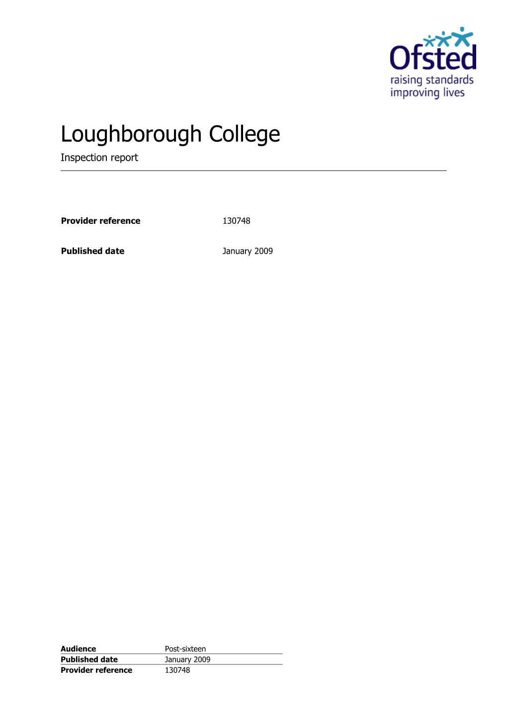 Loughborough College Inspection Report