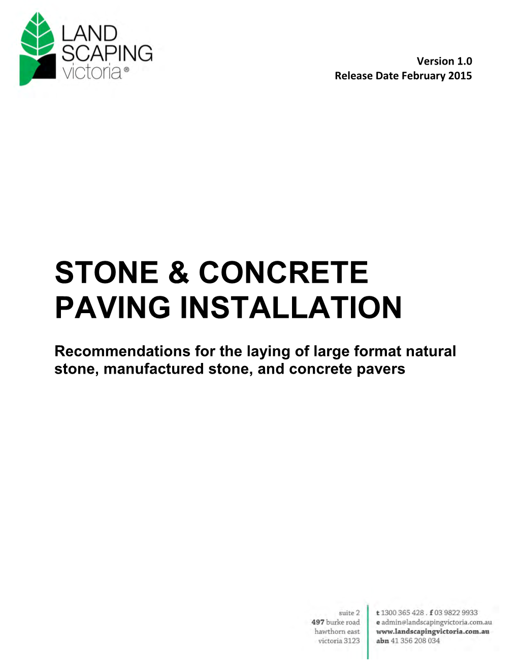 Stone & Concrete Paving Installation