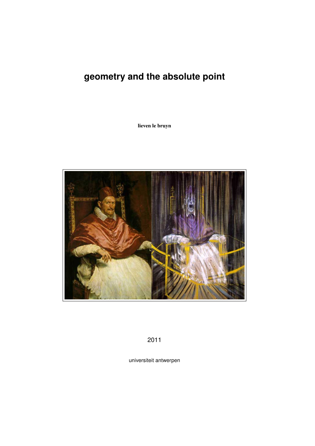 Geometry and the Absolute Point