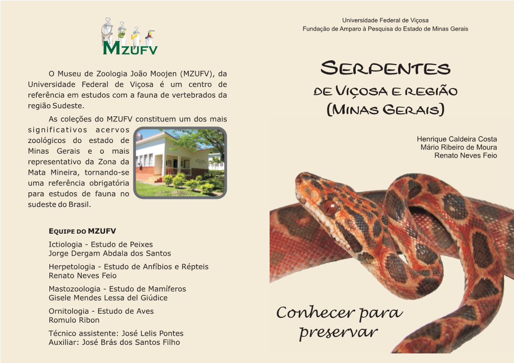 Serpentes De Viçosa E Região (Minas Gerais)