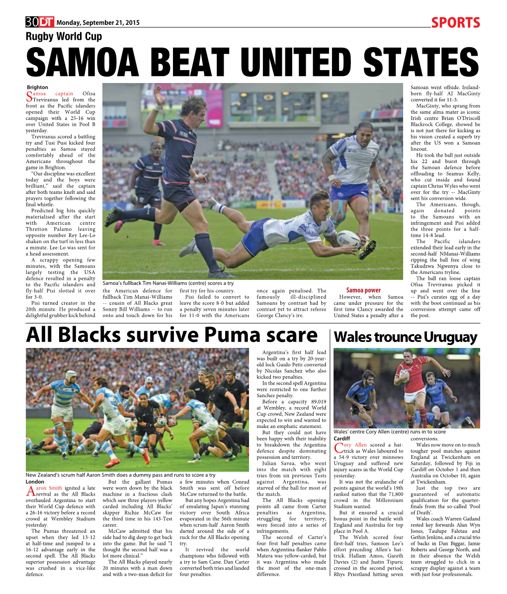 Samoa Beat United States
