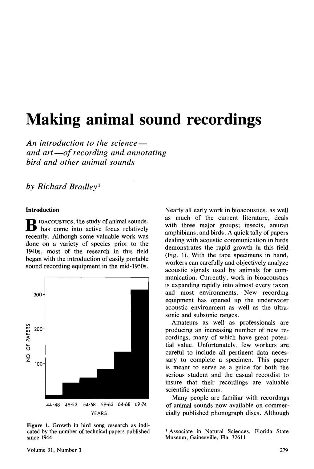 Making Animal Sound Recordings