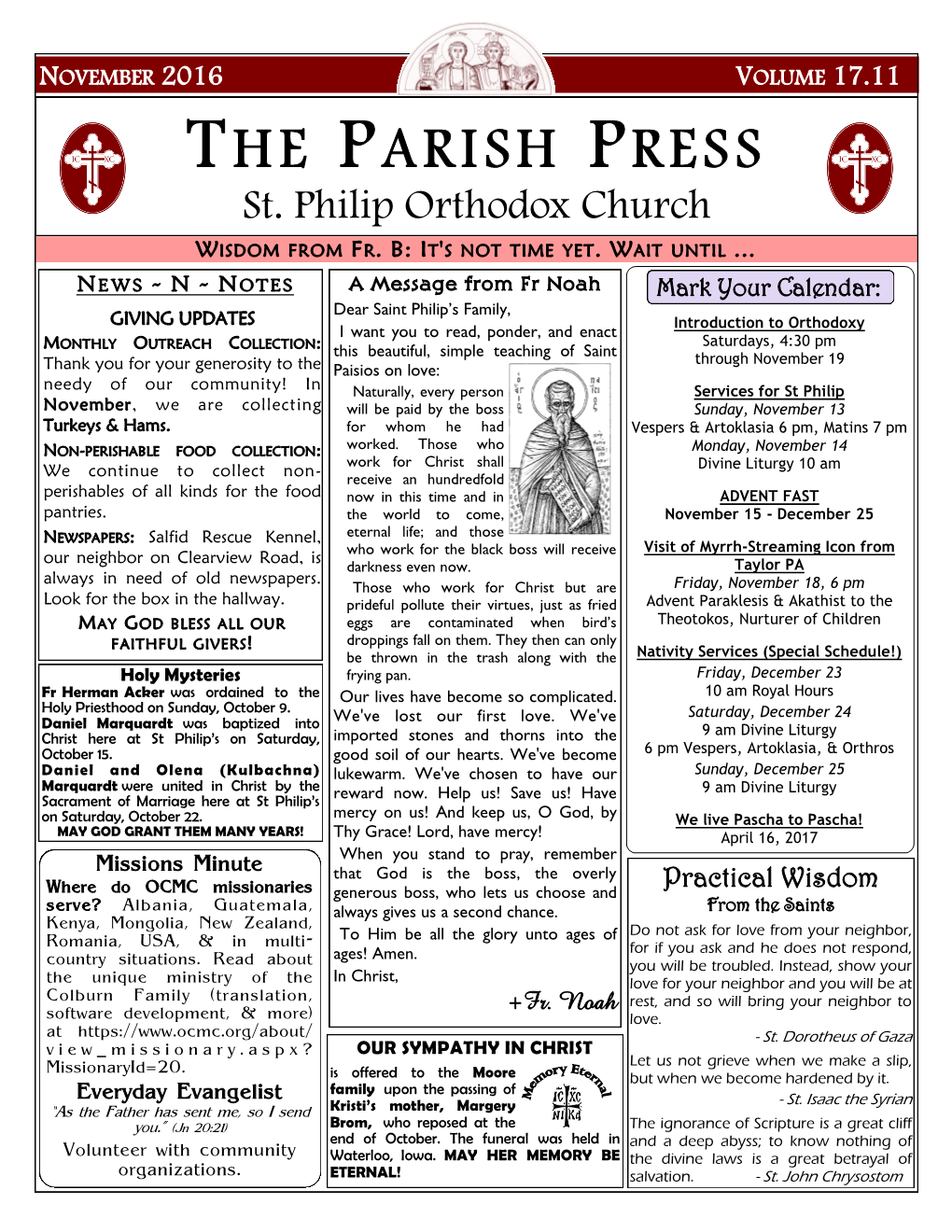 The Parish Press