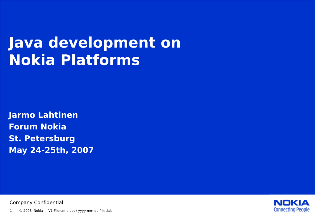 Flash Lite Development on Nokia Platforms