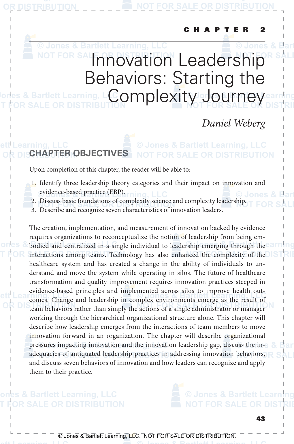 Innovation Leadership Behaviors: Starting the Complexity Journey
