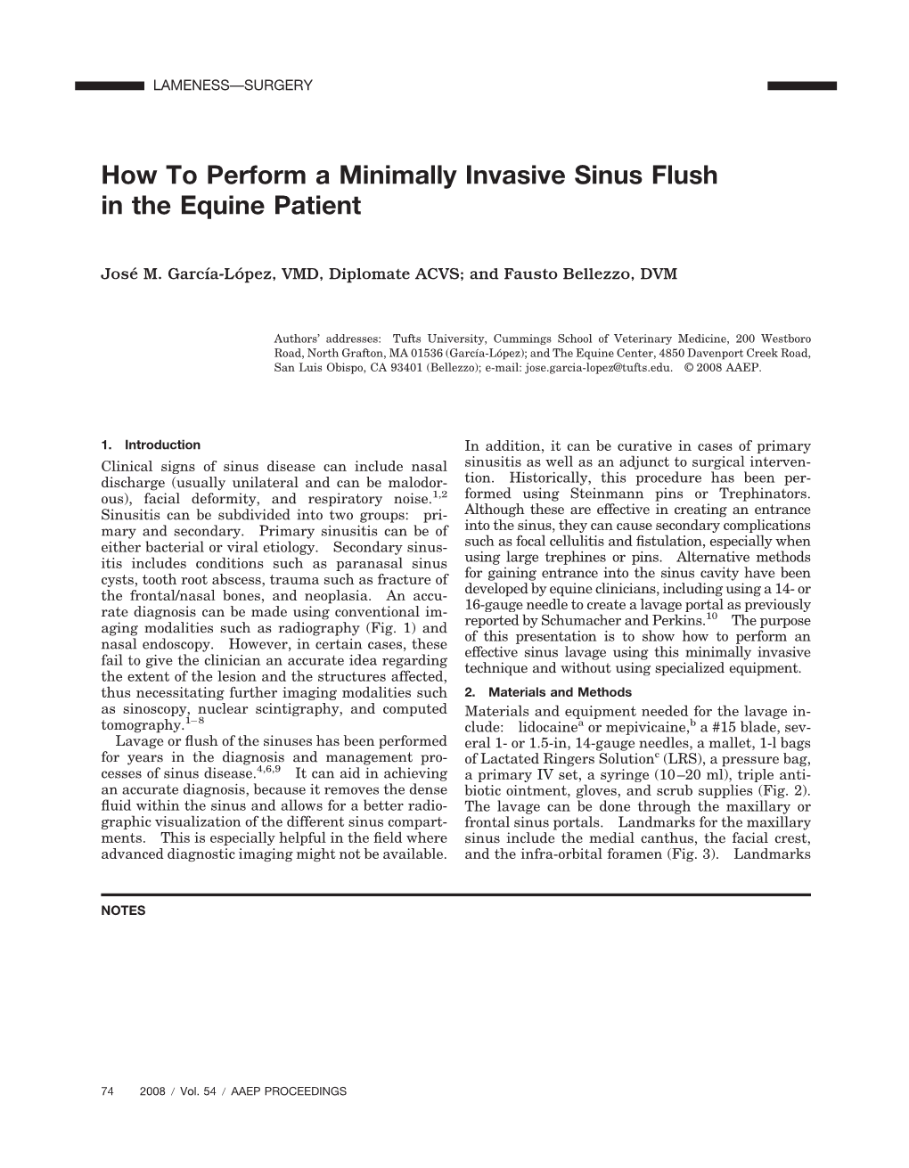 How to Perform a Minimally Invasive Sinus Flush in the Equine Patient