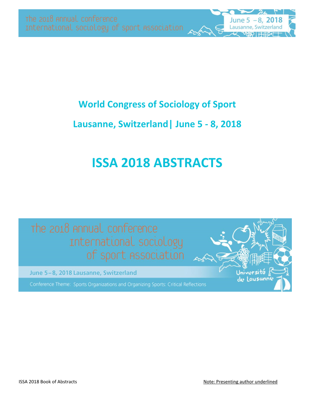 Issa 2018 Abstracts