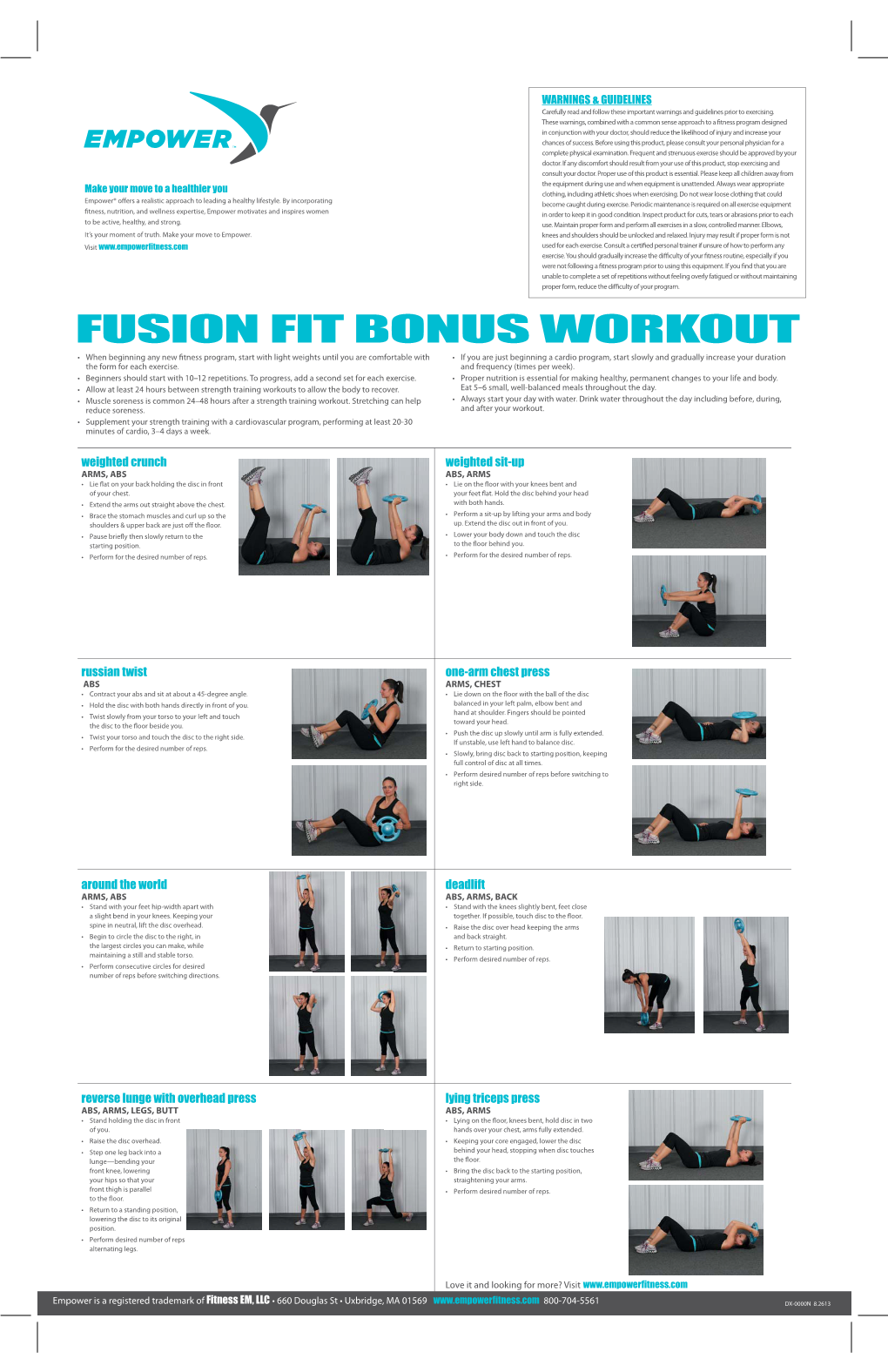 Fusion Fit Disc Workout Guide