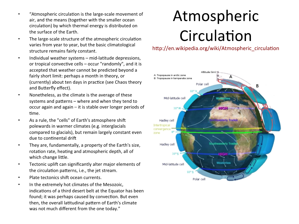 Atmospheric Modes